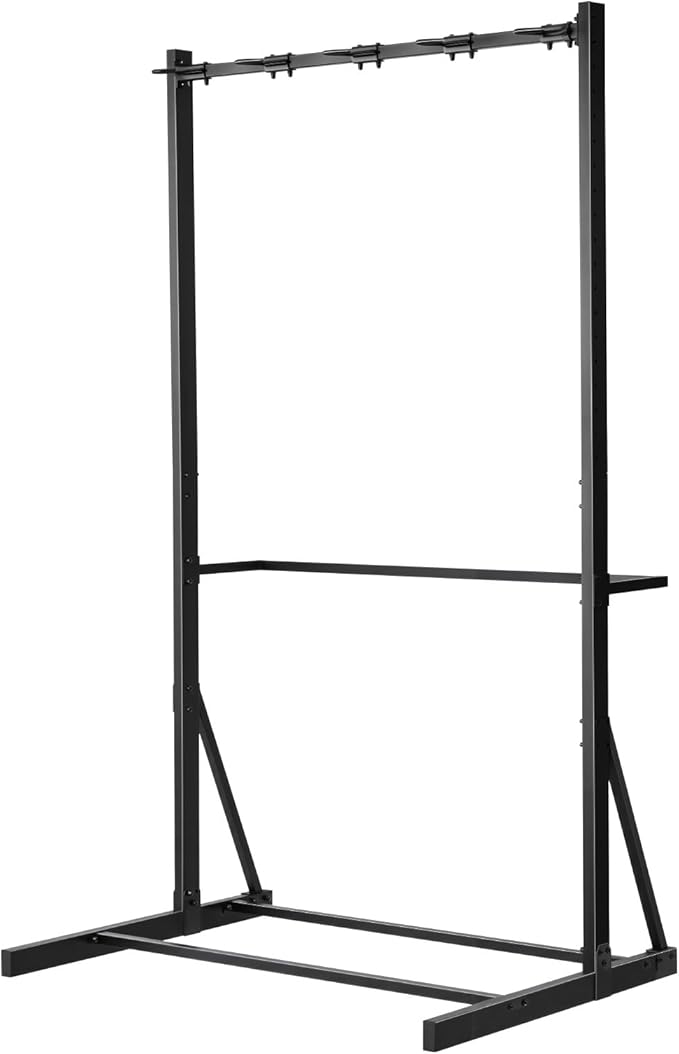 VEVOR Bike Rack, 300LBS/136KG Capacity for up to 5 Bikes, Freestanding Bike Storage Rack, Carbon Steel Vertical Bicycle Stand for Home, Yard, Garage, Living Room, Indoor/Outdoor Bicycle Storage Stand
