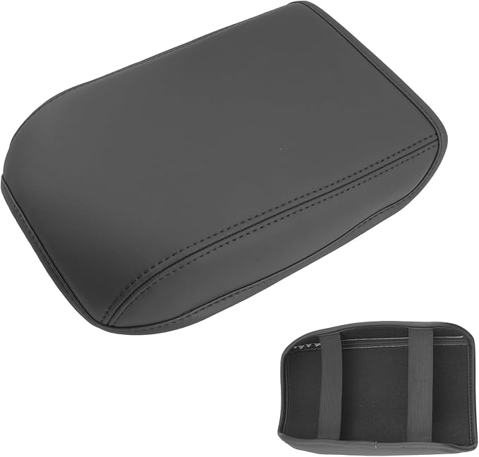 SXCY for 2025 VW Tiguan Armrest Cover for 2025 Volkswagen Tiguan Accessories 2025 Tiguan Center Console Cover 2025 Tiguan Middle Console Cover (Thin Cover with Black Line)