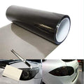 12 by 48 Inches Self Adhesive Headlight, Tail Lights, Fog Lights Tint Vinyl Film with Tools (Light Black)