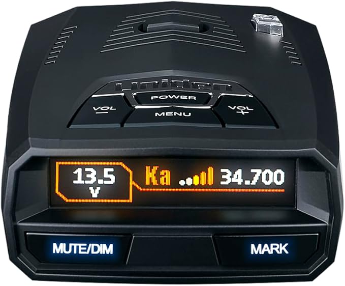 Bundle of Uniden R4w Extreme Long Range Laser/Radar Detector + Uniden Smart Hardwire Kit RDA-HDWKT with Mute Button and LED Alert.