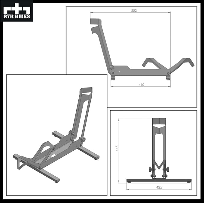 Brutus Professional standing Bike Stand - Ideal for your garage, home or bike shop