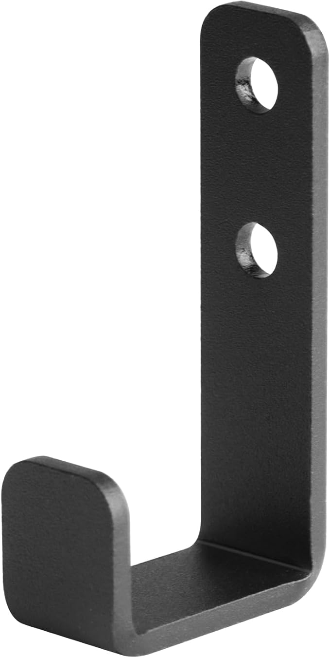 10 Pack 2-3/4" Mini Black Steel Utility J Hook, Wall Mount Garage Storage Hanging Hook, Load 66 lbs, 1-1/8" Inner Width