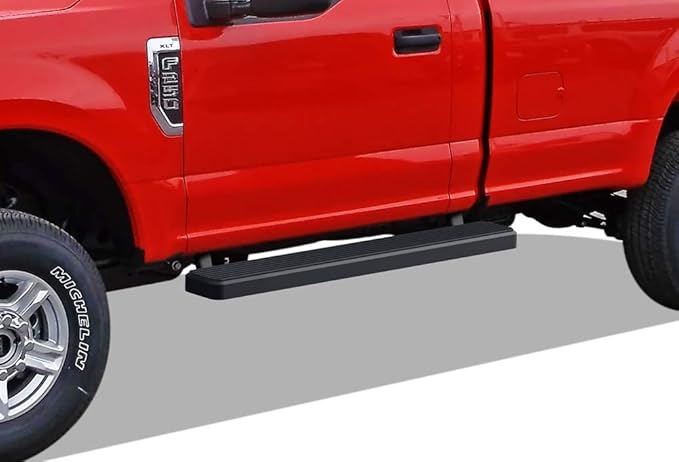 APS (Black 5 inches) 304 Stainless Steel Running Boards Nerf Bars Side Steps Compatible with Ford F150 2015-2025 Regular Cab & F-250 F-350 Super Duty 2017-2025