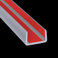 Rubber Edge Trim, Flexible Self Adhesive U Shaped Edge Banding, 1"(25mm) U Channel Furniture(Cabinet, Drawer, Desk, Table, Counter Top) Edge Protector, Edge Guards for Woods, 20Ft, Grey