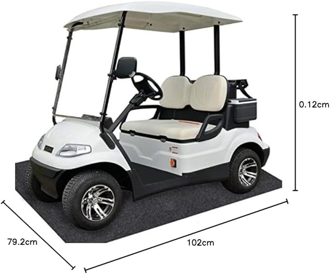 Garage Floor Matting 6.6x8.5 Feet Oil Absorbent Large Rubber Mat Waterproof Rubber Backing Layer Golf Cart Garage Mat Protects Floor from Spills Stains Oil Drip Pan for Under Car (6.6x8.5 Feet)