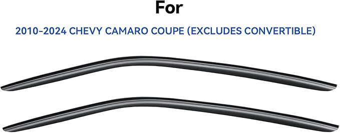 Window Visors Rain Guards Shield for 2010-2024 Chevy Camaro Coupe, Out-Channel Window Vent Wind Deflectors Visors Shades for 10-24 Camaro (Excludes Convertible)