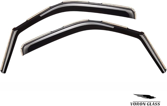Voron Glass in-Channel Extra Durable Rain Guards for Chevrolet Express Van 2500/3500 1996-2025, Window Deflectors, Vent Window Visors, 2 Pieces - 200280