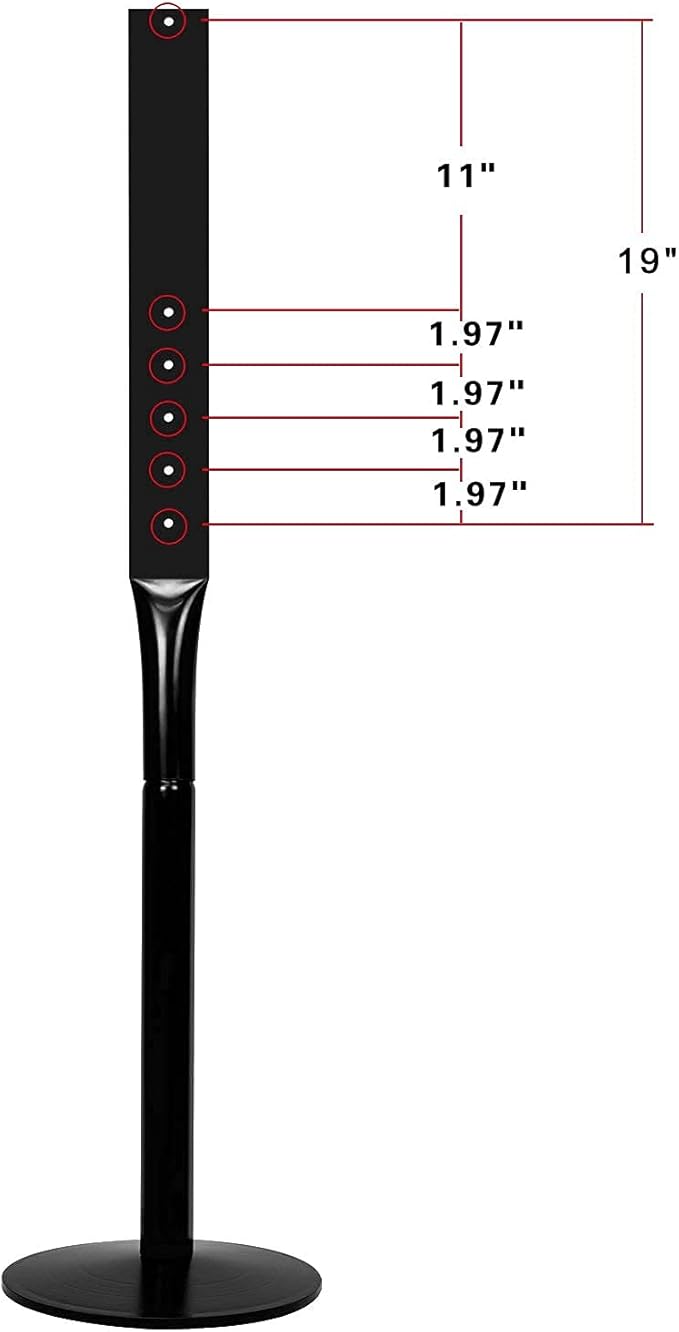 Parking Sign Post 48" Heavy Duty Cast Iron Parking Signs Stand, Movable Sign Stand for Hanging Signs, Black （15 pounds）