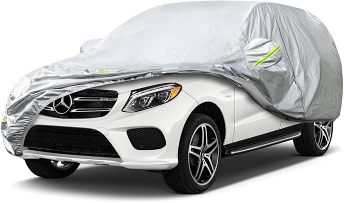 KouKou Oxford Waterproof SUV Car Cover Suitable for Mercedes Benz GLE Class from 2015 to 2025, Windproof All Weather Waterproof Outdoor Cover Sun Rain UV Dust Snow Protection.