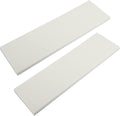 X AUTOHAUX 400x120x15mm 2pcs Car Garage Wall Guard Door Bumper Protector Anti Collision Waterproof White
