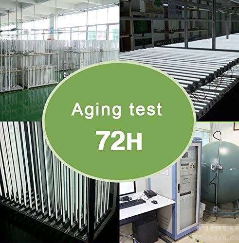 10PCS, LED Shop Light 8FT Tube, 2 Pin LED Tube Lights 270 Degree Angle, V Shaped 4 Row LEDs,R17D HO Rotatable LED Bulb, 144W, Clear Cover, Cold White 6000k, Fluorescent Tube Replacement