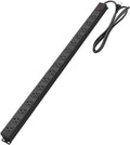 HHSOET Metal Wall Mount Power Strip, 16 Outlets, 3 FT SJT 3/C 14AWG Power Cord, 15A 125V 1875W, Black