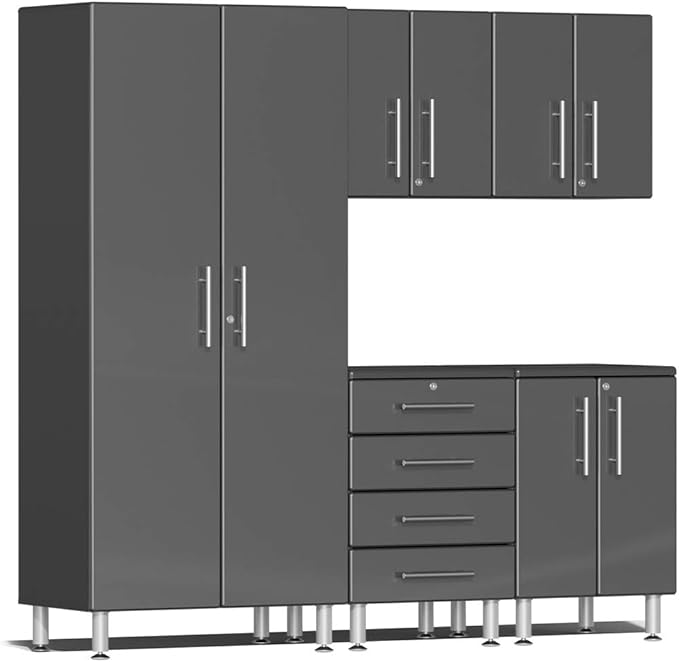 Ulti-MATE UG22050G 5-Piece Garage Cabinet Kit in Graphite Grey Metallic