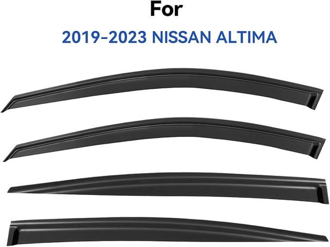 Window Visors Rain Guards for 2019-2025 Nissan Altima, Out-Channel Window Vent Wind Deflectors Visors Shades for 19-25 Altima
