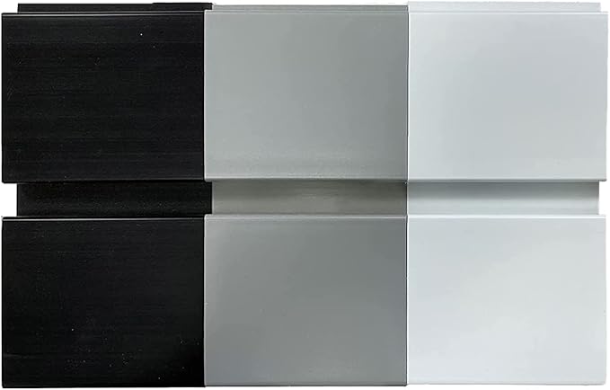 DLDIRECT Slatwall Panel Garage Wall Organizer: Heavy Duty Wall Mounted PVC Rack, Interlocking Slat Paneling for Garage Wall Storage, Slatwall Board, Slatwall Shelves System - 3 Color Samples