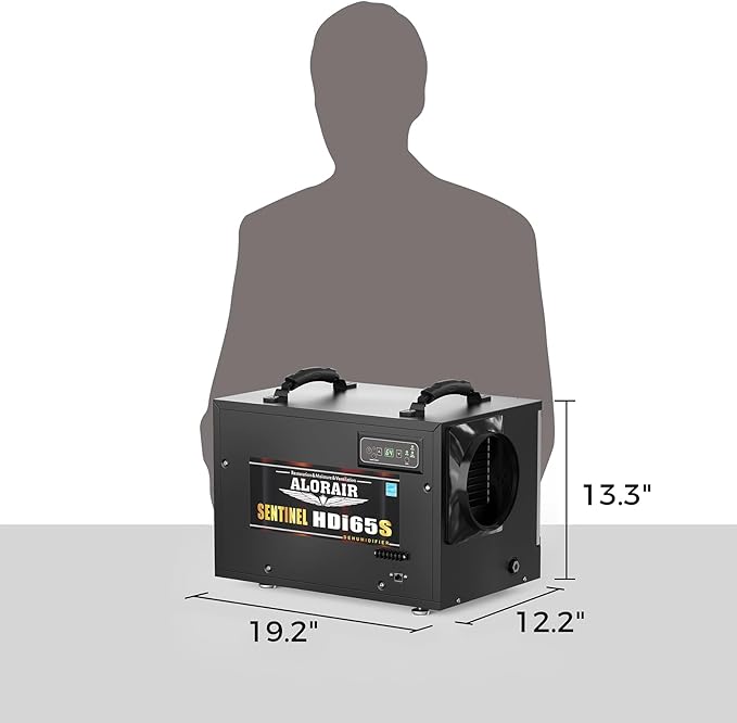 ALORAIR 120 PPD Commercial Dehumidifiers with Pump and Hose, Crawl Space Basement dehumidifier, Industry Water Damage Unit, Compact, Portable, Auto Defrost, Memory Starting