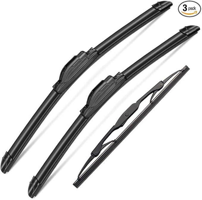3Pcs Jeep Patriot Windshield Wipers for 2007-2017 Jeep Patriot,Original Equipment Automotive Replacement Windshield Wiper Blades for My Car- 21"/21"/10" (Pack of 3) J- HOOK