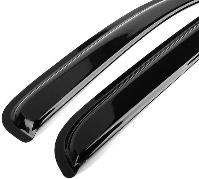 Rainproof Side Window Wind Deflectors for 2011-2017 Jeep Compass (Old Body Style), Tape-on Sun Rain Guard Sets,Nice Looking Window Visors for Cars,Vent Deflector for 11-17 Jeep Compass 94540