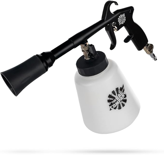 The Rag Company - Ultra AIR Blaster Plus - Deep Clean Interior Detailing Tool; Air and Liquid Combo; Durable Metal Design; Trigger Operated - Black