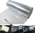 12 by 48 Inches Self Adhesive Headlight, Tail Lights, Fog Lights Tint Vinyl Film with Tools (Clear)