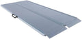 EZ-ACCESS TRAVERSE 2 Foot Durable Aluminum Singlefold Edgeless Curbless Portable Folding Loading Ramp with Carrying Handles, Silver