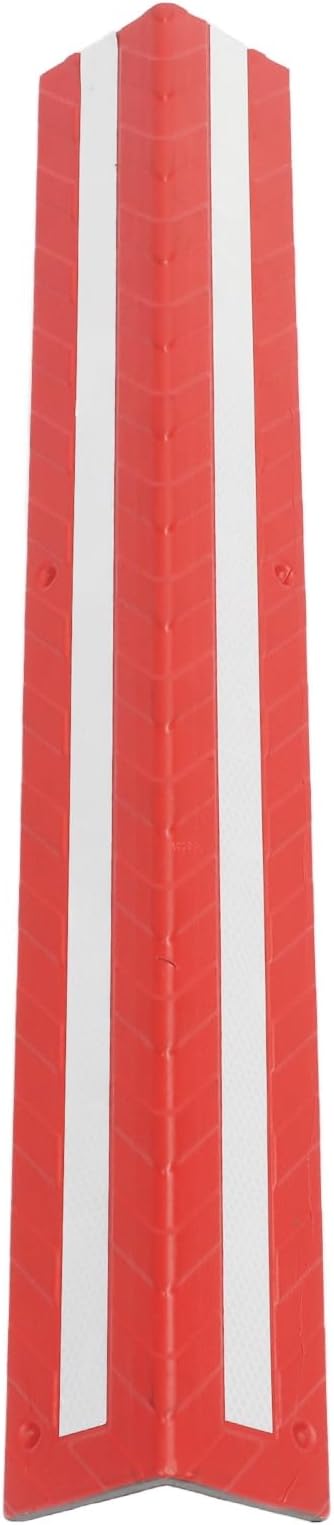 Garage Wall Protector Rubber Wall Corner Guard for Parking Garages, 80cm Long Wall Corner Protector (Red)