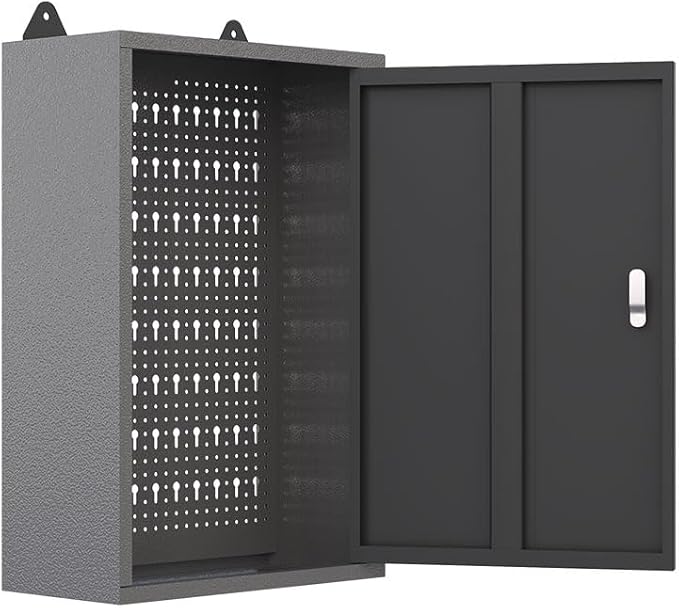 Garage Tool Storage Cabinet Workbench with Wood Top, for Factories Auto Repair Shops