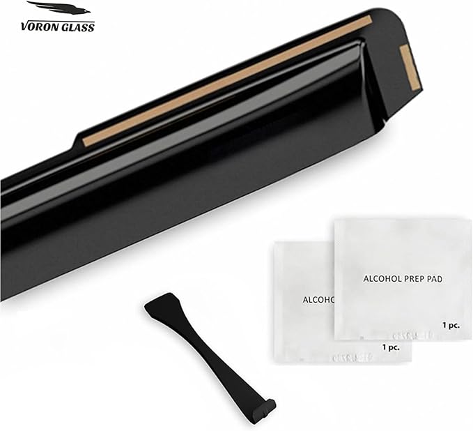 Voron Glass in-Channel Extra Durable Rain Guards for Trucks GMC Sierra 1500 2019-2025 Double Cab, Window Deflectors, Vent Window Visors, 4 Pieces - 230091v
