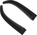 2pc 3D Sun Rain Guard Window Visor Wind Deflector Compatible with Chevy Colorado GMC Canyon Extended Cab Smoke
