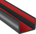 Rubber Edge Trim, 3/4" Self Adhesive Flexible U Channel Edge Protecter, EPDM Material Big Size Deep U Channel Gasket for Plywood, Tables, Desks, Cabinets, Black Color, 20Ft