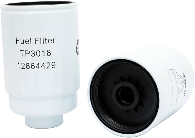 FKG Fuel Filters 6.6L Duramax Diesel TP3018, TP3012, 12664429, 12633243 fit for 2001-2016 Chevy Silverado 2500HD 3500HD (6.6L Duramax Diesel), 2001-2016 GMC Sierra 2500HD 3500HD (6.6L Duramax Diesel)
