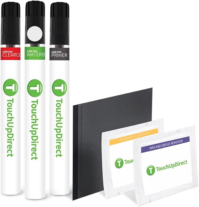 TouchUpDirect 1M4 Grayscale Compatible with Toyota Exact Match Touch Up Paint Brush - Platinum Kit