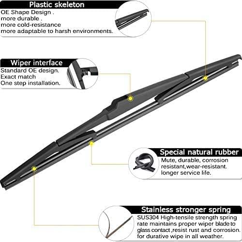 AUTOBOO 28"+20" Windshield Wipers with 16" Rear Wiper Blade Replacement for Toyota Sienna 2011-2017 2018 2019 2020 -Original Factory Quality (Pack of 3)