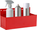 Magnetic Aerosol Spray Can Holder, Magnet Toolbox Bottle Holder, Tool Box Storage Rack for Garage and Home, Craft Workspace, Mechanic Paint Bottle Can Organizer, Red, 3"x8.3"