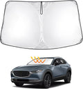 T TGBROS Windshield Sun Shade for Mazda CX-30 2020-2025 Front Window Sunshade Sun Shield Foldable Sun Visor Cover for CX30 Accessories Block Heat and Sun Protection