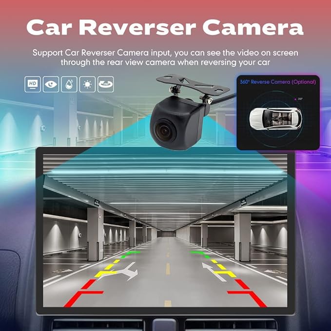 Kunfine Car CarPlay Android Auto Navigation Stereo GPS Radio Reverse Camera Display 13.1" QLED Touchscreen Headunit Tablet Pad Media Player For Peugeot 301 13-22 if Applicable Octa Core 8G+256G Silver