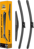 AUTOBOO 24"+19" Windshield Wipers Blades Replacement for Honda CRV CR-V 2023 2024 2025 with 10 Inch Rear Wiper Blade -Original Factory Quality (Pack of 3)