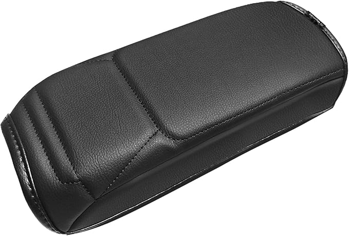 Muslogy Center Console Armrest Cover Compatible with Nissan Kicks S SV SR 2025 Comfort Armrest Pad Arm Rest Cushion Vegan Leather Protector Regular Thick