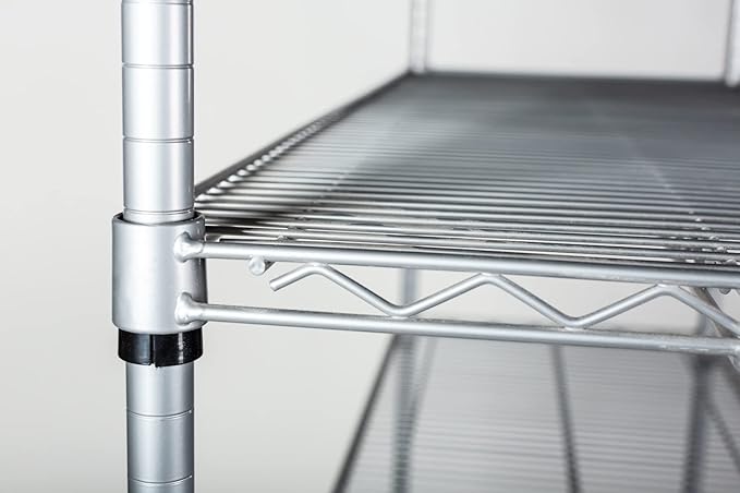 Omega 18" Deep x 60" Wide x 86" High 3 Tier Gray Starter Shelving Unit