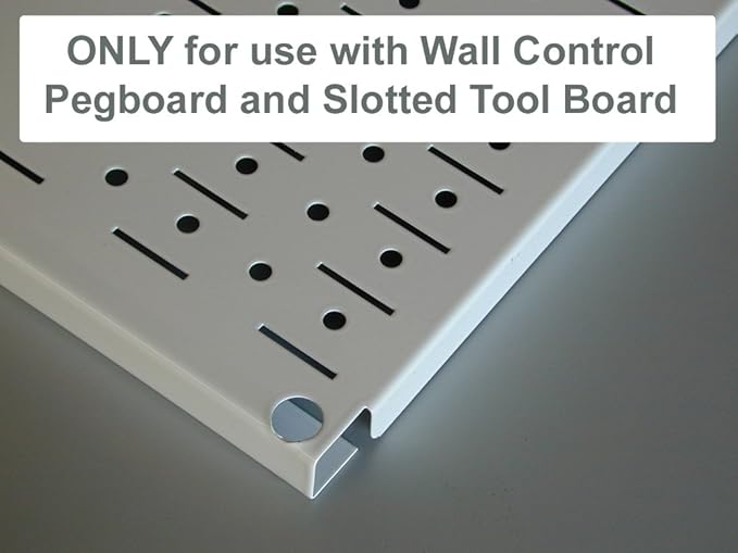 Wall Control Pegboard Metal Organizer, 4 ft. Black, Storage Rack with Rust Resistant Finish