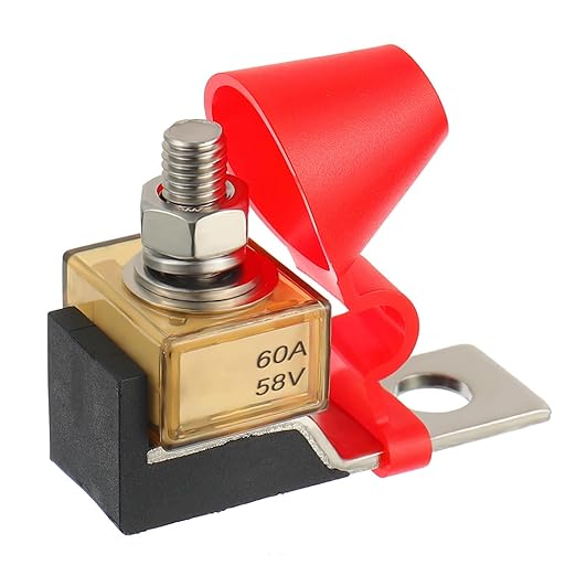 MRBF Terminal Fuse Block 60 AMP Marine Rated Battery Fuse 58V DC Max IP66 Waterproof Fuse Holder 60A