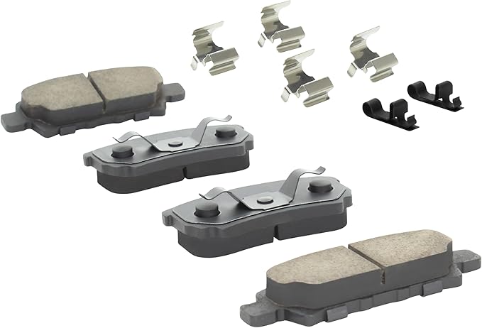 Premium Ceramic Rear Brake Pads (1001-1037C) Compatible with 2004-2017 Chrysler/Dodge/Jeep/Mitsubishi (200/Avenger/Caliber/Cirrus/Compass/Lancer/Outlander/Patriot/Sebring)