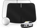 Windshield Sun Shade for Audi Q5 2018-2025 2026 Foldable Sunshade Custom Fit Front Window Car Interior Accessories Protector Blocks UV Rays