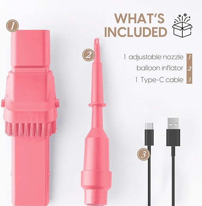 STARUMENT Handheld Vacuum Cleaner - Cordless Vacuum Cleaner for Cleaning Dust, Dirt, Pet Hair Suction - Compact, Rechargeable & Wireless Device for Home, Office, Car - USB-C Cable, Crevice Suction
