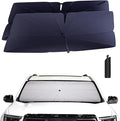 Windshield Sun Shade Umbrella for 2017-2025 GMC Acadia Accessories: Custom Fit 240T Silver, Double Thickened, Foldable Sunshade Window Sun Visor, Ultimate 99% UV Blocking for SL, SLE, SLT, AT4, Denali