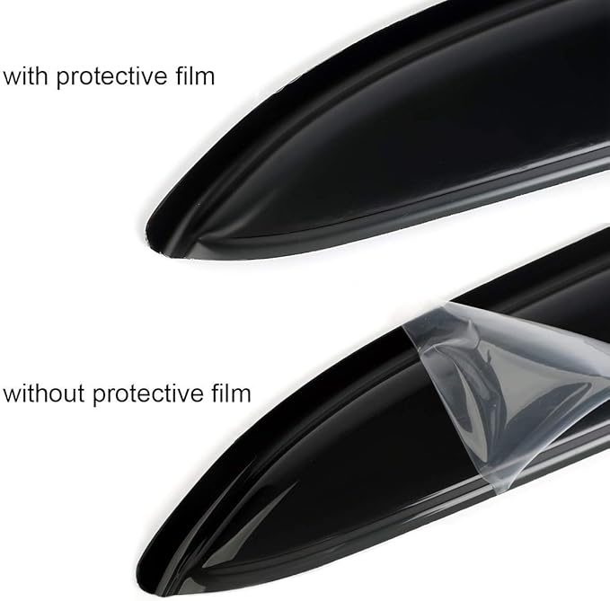 4pcs Outside Mount Style Window Rain Guards Durable Side Wind Deflectors Dark Smoke Vent Nice Window Visors Compatible with 11-20 Toyota Sienna XL30 Van