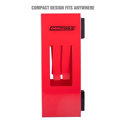 OEMTOOLS 23123 Red Magnetic Glove Dispenser, Disposable Gloves Box Holder, Magnetic Glove Box Holder for Wall Mount