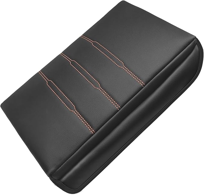 Muslogy Center Console Cover Extra Thick Armrest Pad Compatible with Honda CR-V 2023+ & CRV Hybrid Accessories Arm Rest Cushion Padding Anti-Scratch Middle Console Pad Leather Armrest Lid Protector