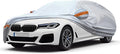 KEYOOG Car Cover, Fit for 188"-198" Length Sedan, 6-Layer All-Weather Waterproof, Universal in All Seasons, Snow Prevention, Rainproof, Acid Rainproof, Sunscreen, Orange Reflective Strip