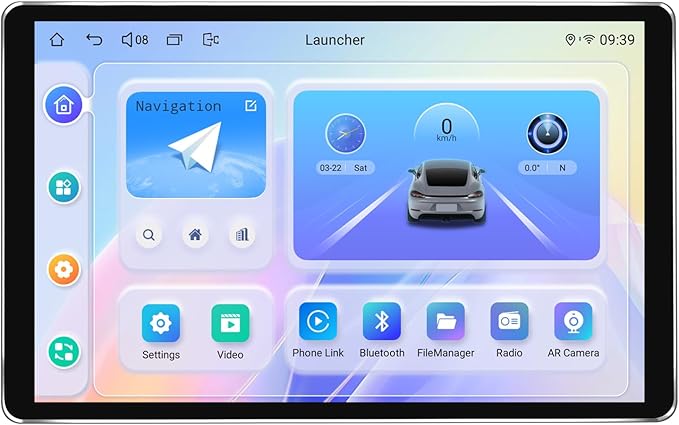 Joying Single Din Touchscreen Radio 10.1 Inch Car Stereo with Apple Carplay & Android Auto, 8GB+128GB Android 13 Head Unit with Mirror Link, AM/FM, Bluetooth, SWC, GPS(JY-UTS10N8)
